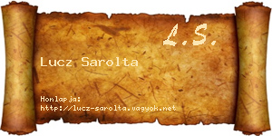 Lucz Sarolta névjegykártya
